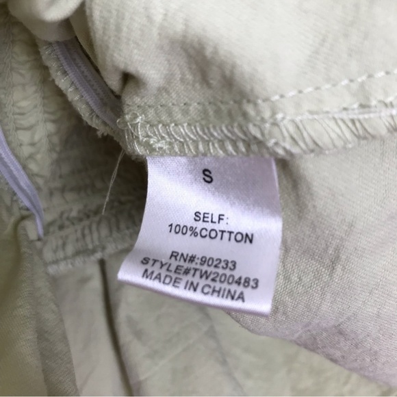 PACSUN LA HEARTS Smocked Babydoll Peplum Ruffle Blouse Crop Top S - Picture 7 of 9